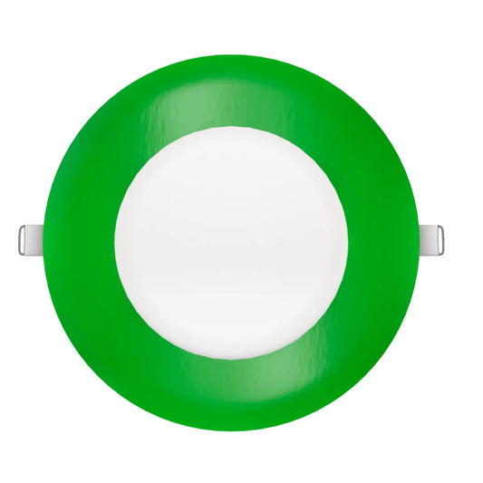 P-7311 5 Inch Round Green Finish, 15W, 1350 Lumens, 5CCT Slim Light