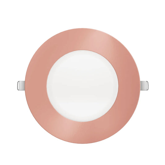 P-7313 5 Inch Round Rose Blush Finish, 15W, 1350 Lumens, 5CCT Slim Light