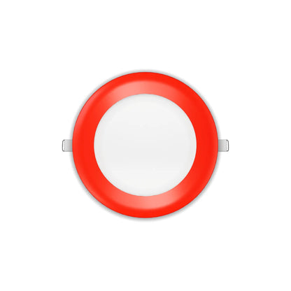 P-7314 6 Inch Round Red Finish, 20W, 1800 Lumens, 5CCT Slim Light