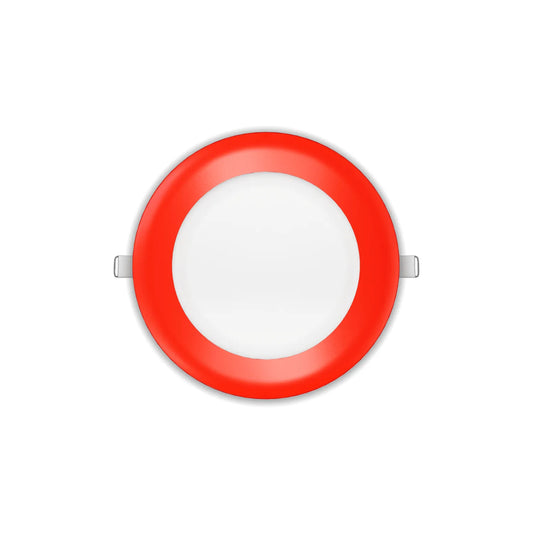 P-7314 6 Inch Round Red Finish, 20W, 1800 Lumens, 5CCT Slim Light