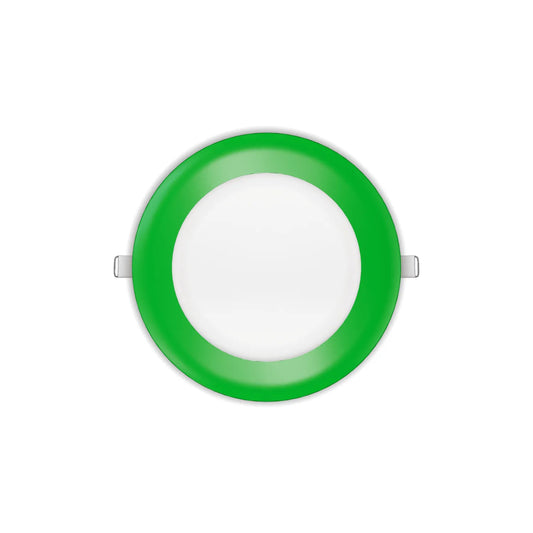 P-7317 6 Inch Round Green Finish, 20W, 1800 Lumens, 5CCT Slim Light
