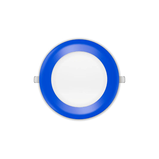 P-7318 6 Inch Round Blue Finish, 20W, 1800 Lumens, 5CCT Slim Light