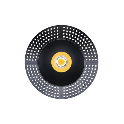 P-7322 6 Inch Trimless Round Black, 40-82W, 3800-7200 Lumens, 5CCT Recessed Light