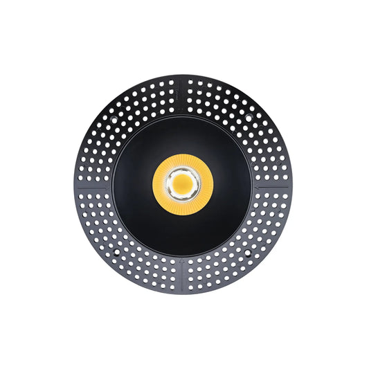 P-7322 6 Inch Trimless Round Black, 40-82W, 3800-7200 Lumens, 5CCT Recessed Light