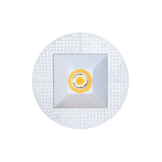 P-7323 6 Inch Trimless Square White, 40-82W, 3800-7200 Lumens, 5CCT Recessed Light