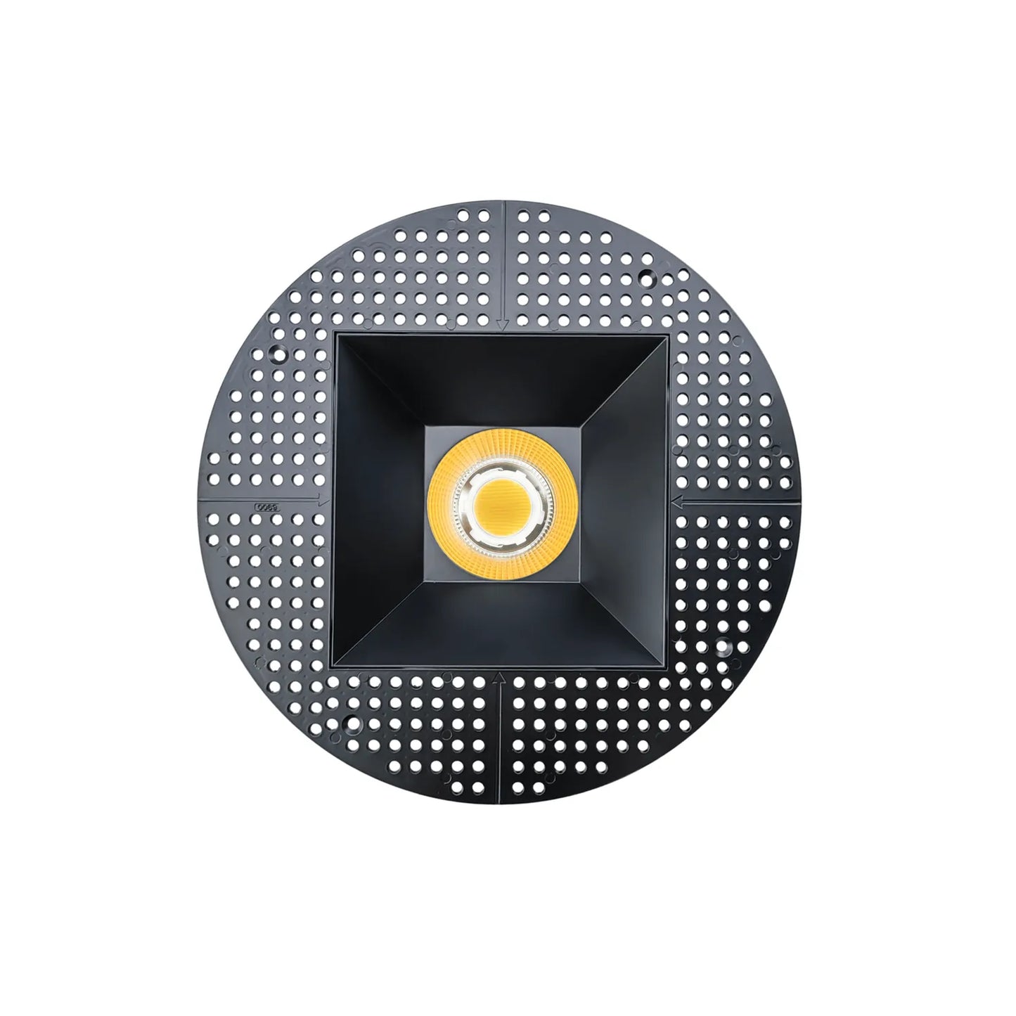 P-7324 6 Inch Trimless Square Black, 40-82W, 3800-7200 Lumens, 5CCT Recessed Light