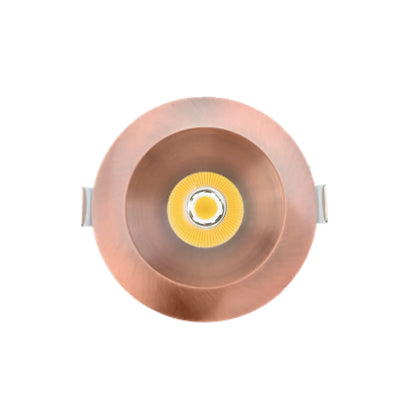 P-7330 6 Inch Round Brushed Copper 40-82W, 3800-7200 Lumens, 5CCT Recessed Light