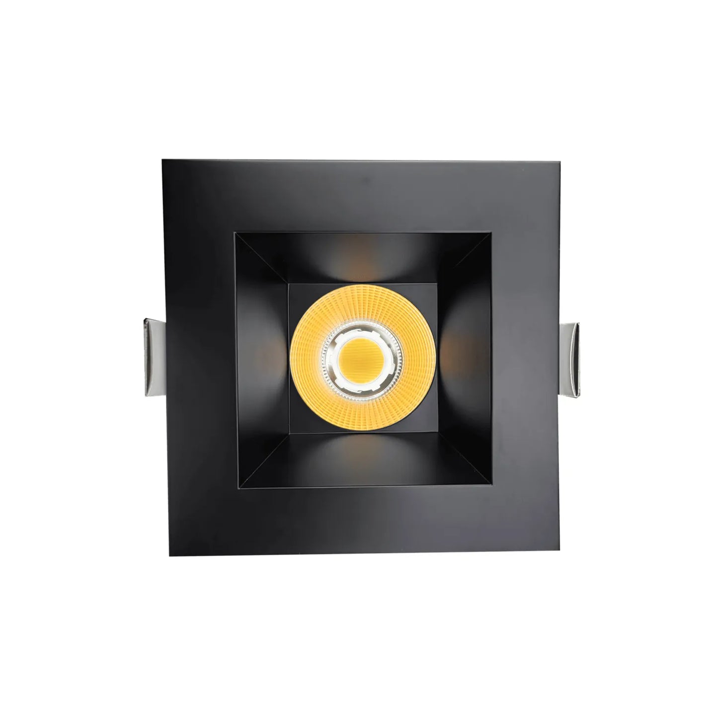 P-7334 6 Inch Square Black 40-82W, 3800-7200 Lumens, 5CCT Recessed Light