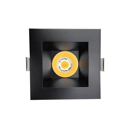 P-7334 6 Inch Square Black 40-82W, 3800-7200 Lumens, 5CCT Recessed Light