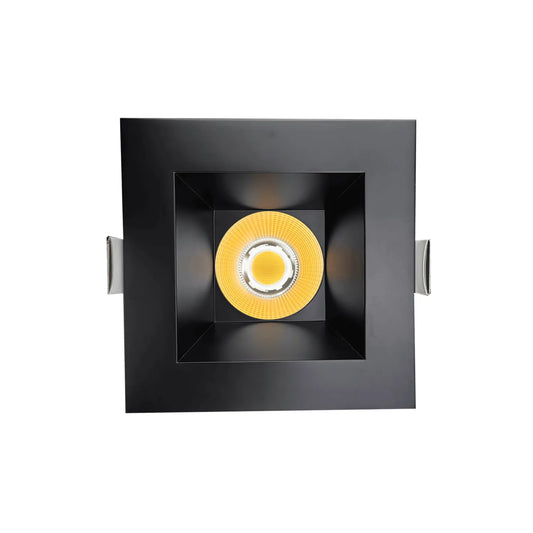 P-7334 6 Inch Square Black 40-82W, 3800-7200 Lumens, 5CCT Recessed Light