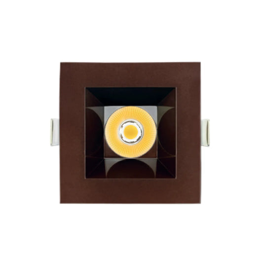 P-7335 6 Inch Square Bronze 40-82W, 3800-7200 Lumens, 5CCT Recessed Light