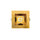 P-7337 6 Inch Square Brushed Brass 40-82W, 3800-7200 Lumens, 5CCT Recessed Light
