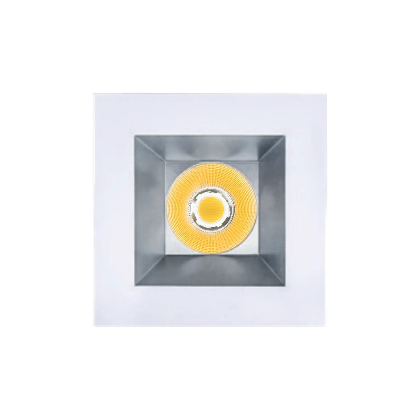 P-7339 6 Inch Square Haze Finish 40-82W, 3800-7200 Lumens, 5CCT Recessed Light