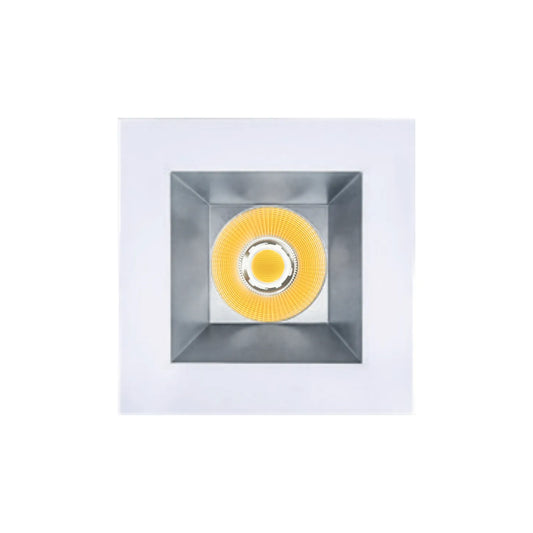 P-7339 6 Inch Square Haze Finish 40-82W, 3800-7200 Lumens, 5CCT Recessed Light