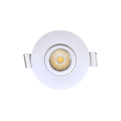 P-7341 2 Inch Round White HO, 8-14W, 700-1100 Lumens, 5CCT Gimbal Light