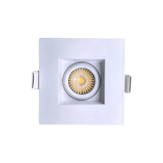 P-7344 2 Inch Square White HO, 8-14W, 700-1100 Lumens, 5CCT Regress Gimbal Light
