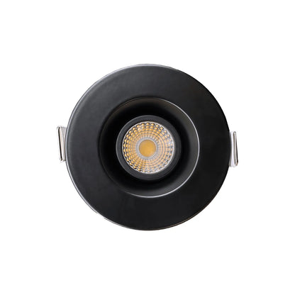 P-7345 2 Inch Round Black HO, 8-14W, 700-1100 Lumens, 5CCT Regress Gimbal Light