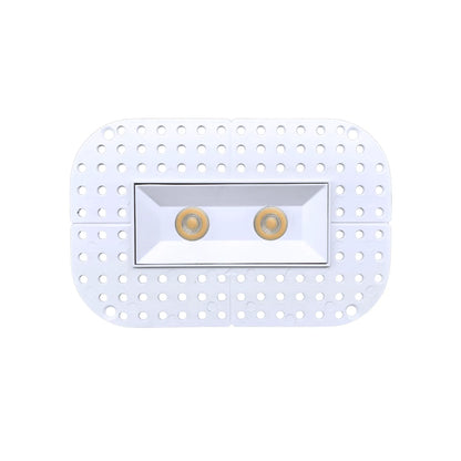 P-7348 1.5 Inch Trimless Ultra-Narrow 2 Head White 14W, 1200 Lumens, 5CCT Recessed Light