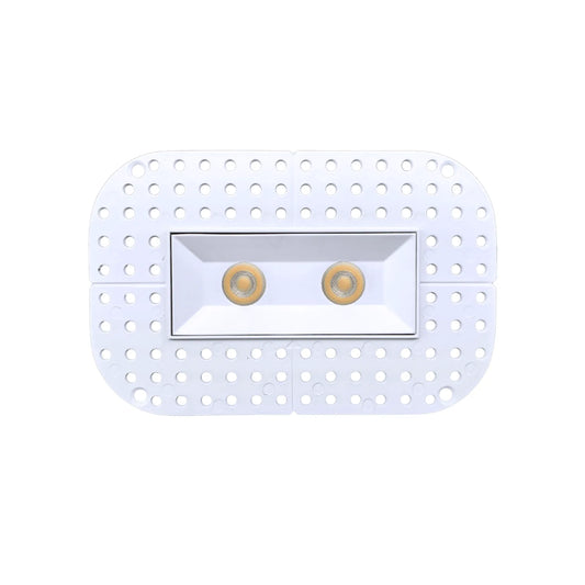 P-7348 1.5 Inch Trimless Ultra-Narrow 2 Head White 14W, 1200 Lumens, 5CCT Recessed Light