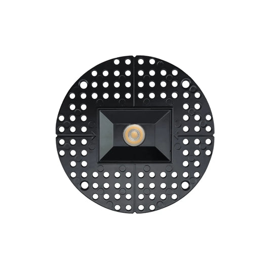P-7351 1.5 Inch Trimless Ultra-Narrow Single Head Black 7W, 600 Lumens, 5CCT Recessed Light