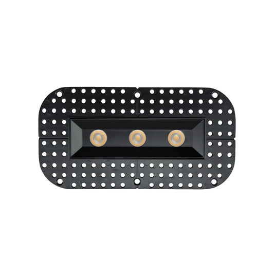 P-7353 1.5 Inch Trimless Ultra-Narrow 3 Head Black 21W, 1800 Lumens, 5CCT Recessed Light