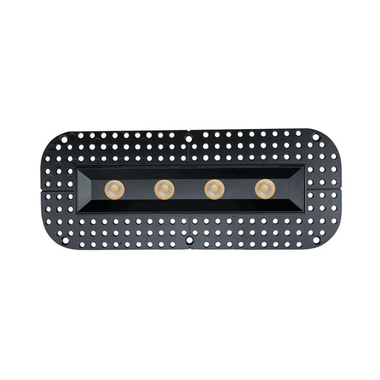 P-7354 1.5 Inch Trimless Ultra-Narrow 4 Head Black 28W, 2400 Lumens, 5CCT Recessed Light