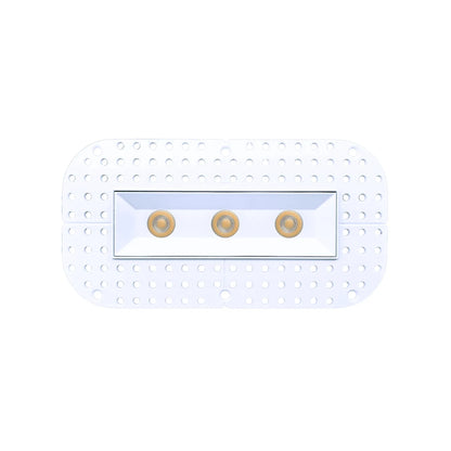 P-7357 1.5 Inch Trimless Ultra-Narrow 3 Head White HO, 45W, 3300 Lumens, 5CCT Recessed Light