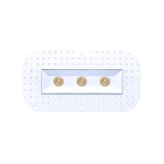 P-7357 1.5 Inch Trimless Ultra-Narrow 3 Head White HO, 45W, 3300 Lumens, 5CCT Recessed Light