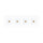 P-7384 1.5 inch Trimless 4 Head Square White HO, 60W, 4400 Lumens, 5CCT Recessed Light