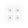 P-7385 1.5 inch Trimless Quadruple Head Square White HO, 60W, 4400 Lumens, 5CCT Recessed Light