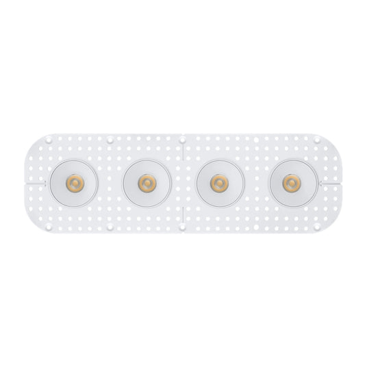P-7388 2 inch Trimless 4 Head Round White 32W, 2800 Lumens, 5CCT Recessed Light