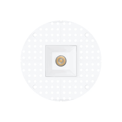P-7390 2 inch Trimless Single Head Square White, 8W, 700 Lumens, 5CCT Recessed Light