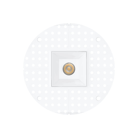 P-7390 2 inch Trimless Single Head Square White, 8W, 700 Lumens, 5CCT Recessed Light