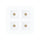 P-7394 2 inch Trimless Quadruple Head Square White 32W, 2800 Lumens, 5CCT Recessed Light