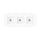 P-7410 2 inch Trimless 3 Head Square White HO, 42/60W, 3600/5100 Lumens, 5CCT Recessed Light