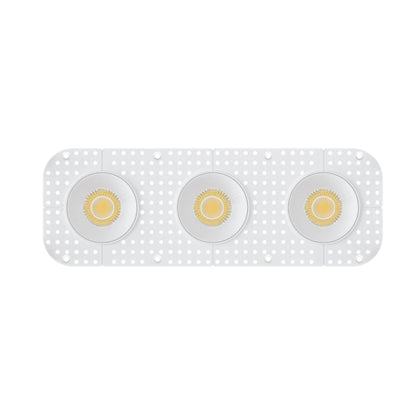 P-7414 3 inch Trimless 3 Head Round White 27W, 2550 Lumens, 5CCT Recessed Light