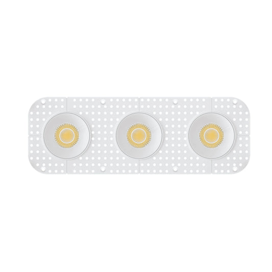P-7414 3 inch Trimless 3 Head Round White 27W, 2550 Lumens, 5CCT Recessed Light