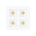 P-7421 3 inch Trimless Quadruple Head Square White 36W, 3400 Lumens, 5CCT Recessed Light