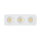 P-7423 3 inch Trimless 3 Head Round White HO, 45/60W, 4200/6300 Lumens, 5CCT Recessed Light