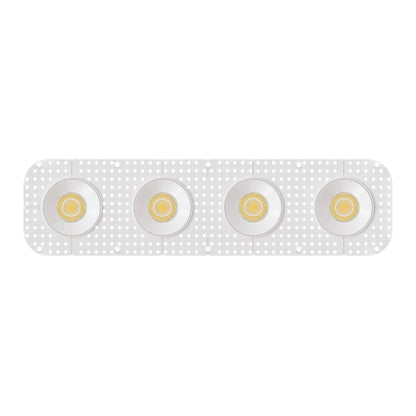 P-7424 3 inch Trimless 4 Head Round White HO, 60/80W, 5600/8400 Lumens, 5CCT Recessed Light