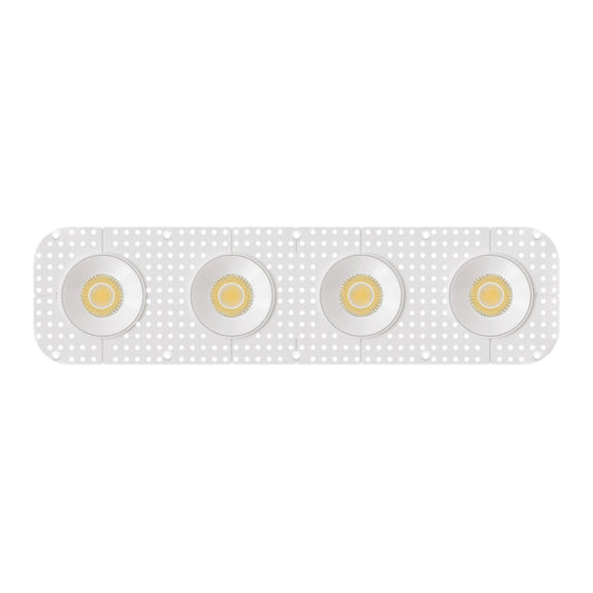 P-7424 3 inch Trimless 4 Head Round White HO, 60/80W, 5600/8400 Lumens, 5CCT Recessed Light