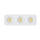 P-7432 3 inch Trimless 3 Head Round White HO, 72W, 6300 Lumens, Non-IC, 5CCT Recessed Light