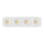 P-7433 3 inch Trimless 4 Head Round White HO, 96W, 8400 Lumens, Non-IC, 5CCT Recessed Light