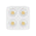 P-7434 3 inch Trimless Quadruple Head Round White HO, 96W, 8400 Lumens, Non-IC, 5CCT Recessed Light