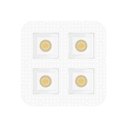 P-7439 3 inch Trimless Quadruple Head Square White HO, 96W, 8400 Lumens, Non-IC, 5CCT Recessed Light