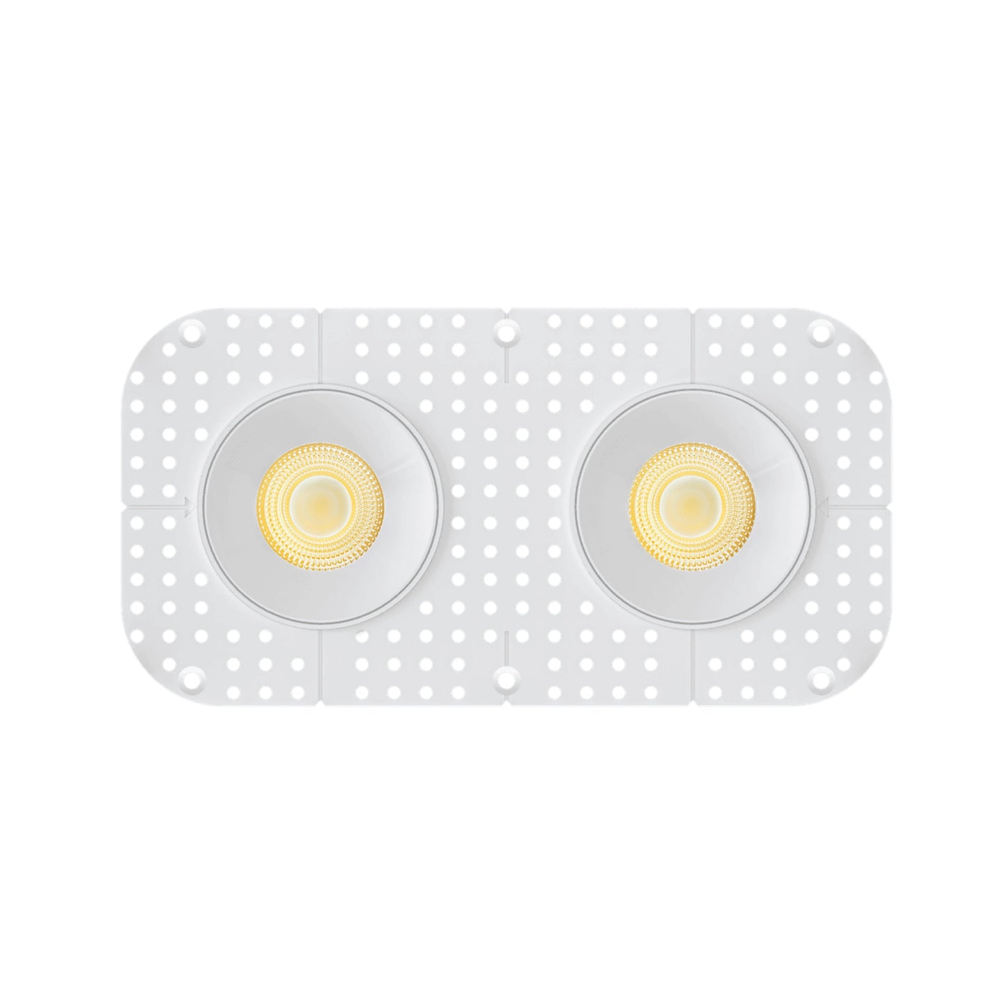 P-7440 3.5 inch Trimless 2 Head Round White, 18/30W, 1800/2800 Lumens, 5CCT Recessed Light
