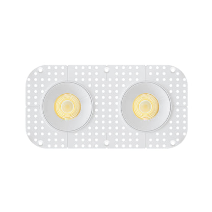 P-7440 3.5 inch Trimless 2 Head Round White, 18/30W, 1800/2800 Lumens, 5CCT Recessed Light