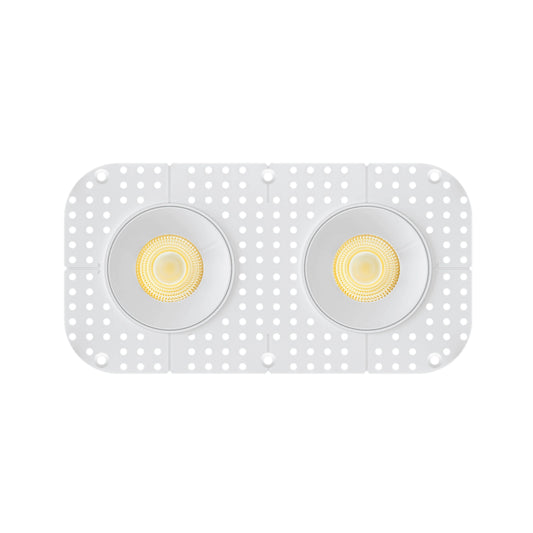 P-7440 3.5 inch Trimless 2 Head Round White, 18/30W, 1800/2800 Lumens, 5CCT Recessed Light
