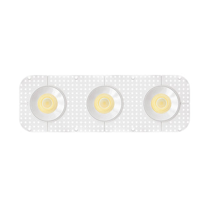 P-7441 3.5 inch Trimless 3 Head Round White, 27/45, 2700/4200 Lumens, 5CCT Recessed Light
