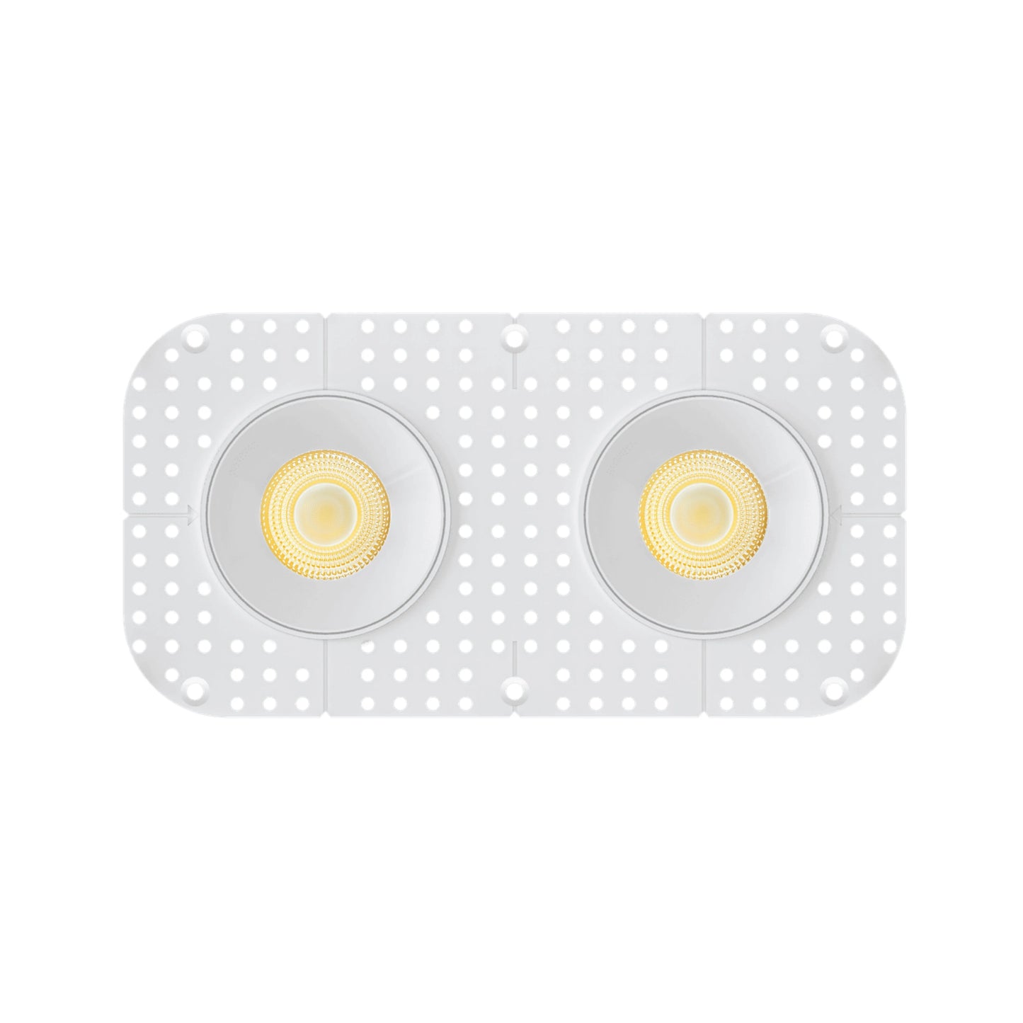 P-7448 3.5 inch Trimless 2 Head Round White HO, 36/60W, 3400/5400 Lumens, 5CCT Recessed Light